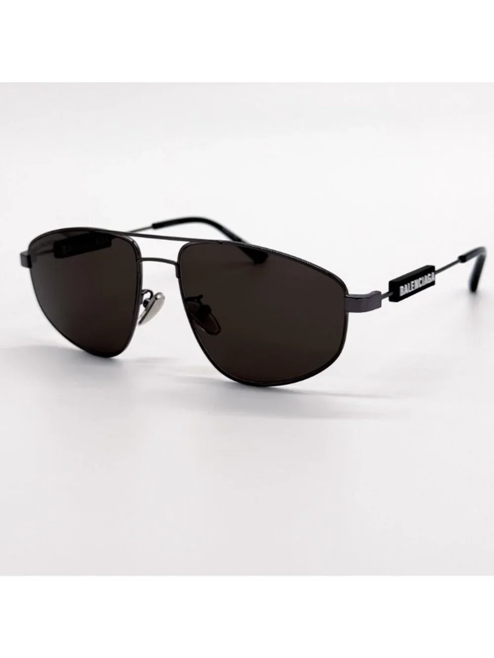 NEW BALENCIAGA BB0115S 001 SUNGLASSES BLACK PILOT UNISEX EYEWEAR BALENCIAGA